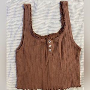 tan crop top